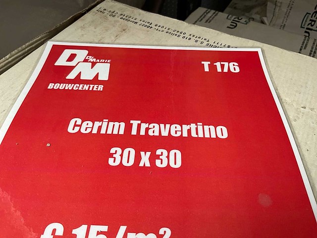 54,6m2 cerim travertino wandtegel (30x30) - afbeelding 5 van  5