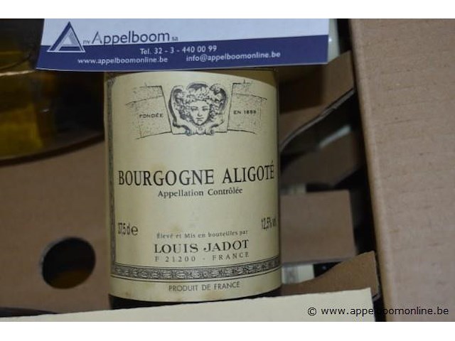54x fles witte wijn, louis jadot, bourgogne aligoté / chablis, 375ml - afbeelding 2 van  4