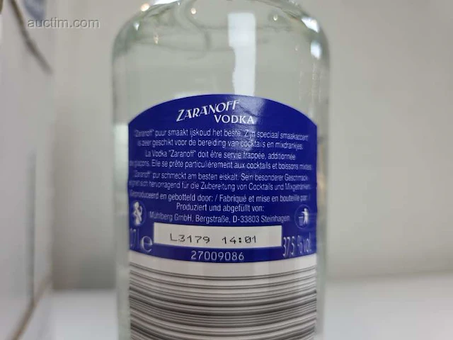 (55x) fles(sen) zaranoff wodka - afbeelding 3 van  5
