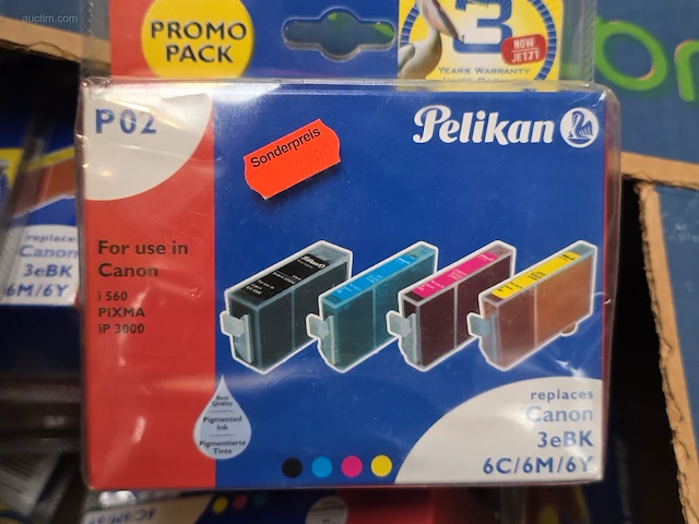 (55x) inktpatronen voor printers pelikan p02 - afbeelding 1 van  4