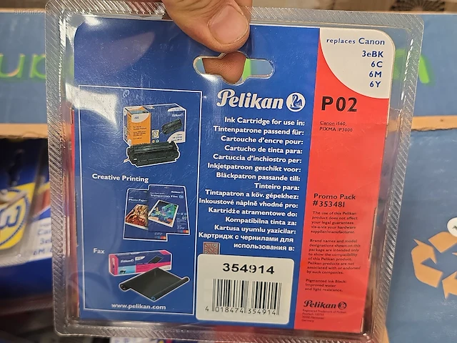 (55x) inktpatronen voor printers pelikan p02 - afbeelding 3 van  4