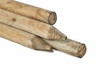 55x rondhoutpalen 1,80m rond 10cm - afbeelding 2 van  3