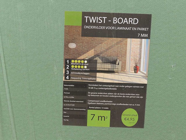 56 m2 isoboard platen ondervloer - afbeelding 1 van  1