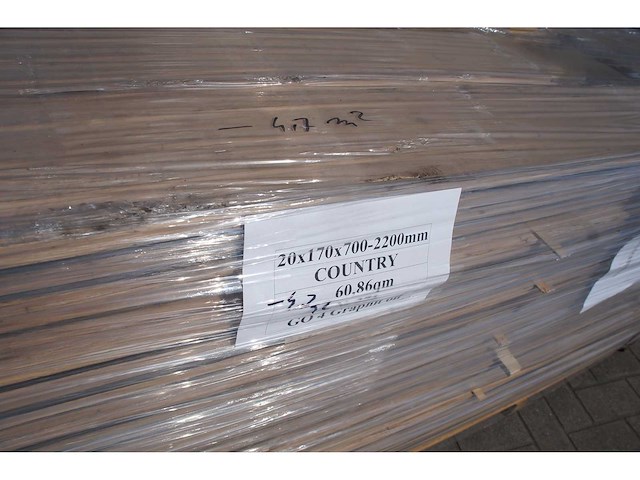 56,16 m² massief eiken parket 20mm graphit oil - afbeelding 4 van  7