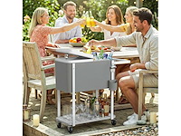 56l gekoelde trolley met wielen plank flessenopener capsule collector - afbeelding 1 van  5