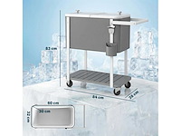 56l gekoelde trolley met wielen plank flessenopener capsule collector - afbeelding 3 van  5