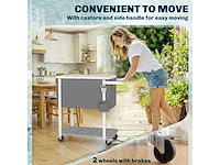 56l gekoelde trolley met wielen plank flessenopener capsule collector - afbeelding 4 van  5