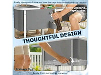 56l gekoelde trolley met wielen plank flessenopener capsule collector - afbeelding 5 van  5