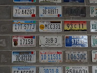 56x metalen amerikaanse nummerplaat - afbeelding 2 van  8