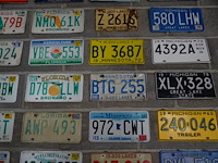 56x metalen amerikaanse nummerplaat - afbeelding 6 van  8