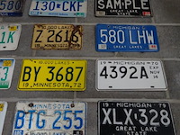 56x metalen amerikaanse nummerplaat - afbeelding 8 van  8