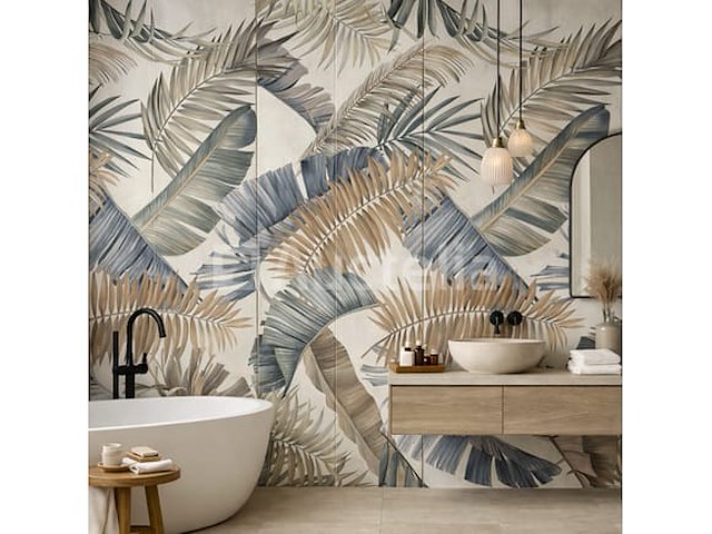 57,60 m² loca palma 40x120 rectificatie, bloemige, wandtegels - afbeelding 2 van  2