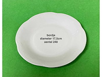 584x diverse wit stenen schaaltjes, bordjes, sauspannetjes, dippotjes - afbeelding 3 van  6