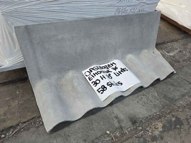 (58x) vezelcement hulpstukken voor golfplaten svk - afbeelding 1 van  3