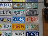 59x metalen amerikaanse nummerplaat - afbeelding 2 van  6