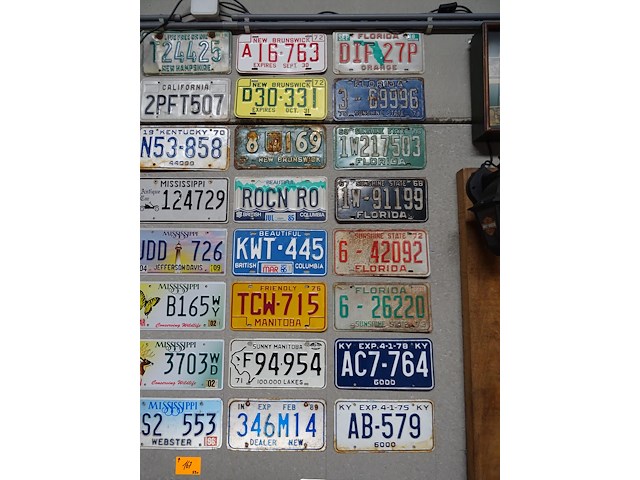 59x metalen amerikaanse nummerplaat - afbeelding 3 van  6