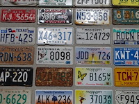 59x metalen amerikaanse nummerplaat - afbeelding 4 van  6