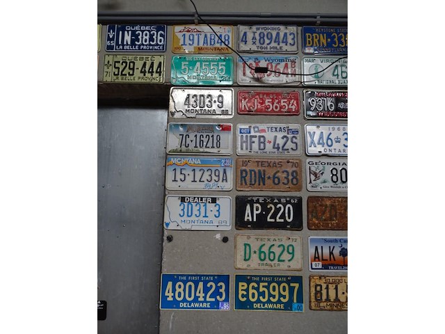 59x metalen amerikaanse nummerplaat - afbeelding 5 van  6