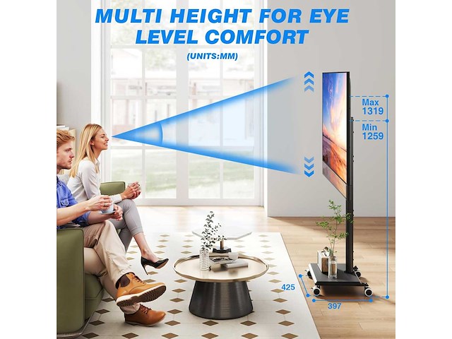 5rcom tv-standaardhouders voor 27-60 inch tv's - afbeelding 4 van  6