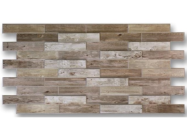 5x 10 3d-pvc panelen wandbedkleding totaal 23,5m131 - afbeelding 1 van  5