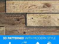 5x 10 3d-pvc panelen wandbedkleding totaal 23,5m131 - afbeelding 4 van  5