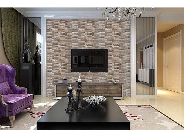 5x 10 3d-pvc panelen wandbedkleding totaal 23,5m131 - afbeelding 5 van  5