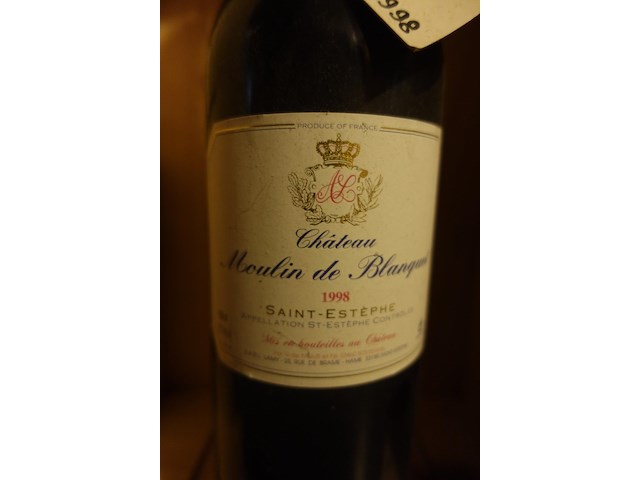 5x 1,5l chateau de blanquet 1998 - afbeelding 2 van  4
