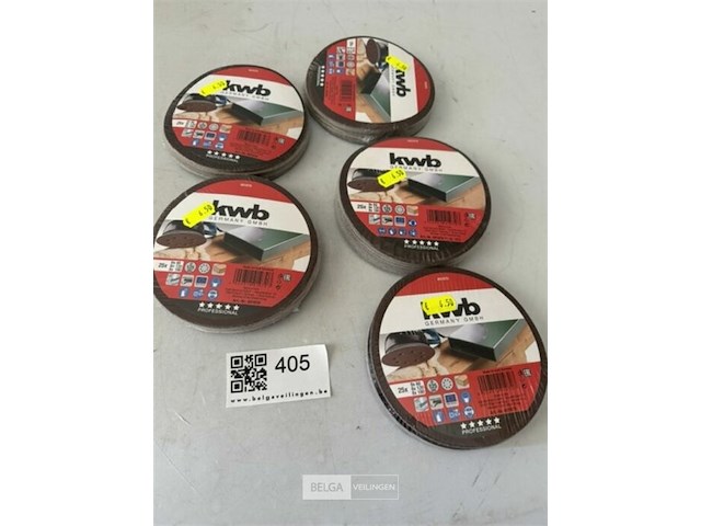 5x 25 kwb klit schuurschijf - 125mm zb - afbeelding 2 van  3