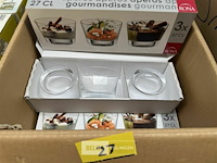 5x 3 st amuse glaasjes 27cl
