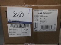 5x 600 zeskantbouten, m 8 x 90, 20 kg, pgb fasteners - afbeelding 1 van  1