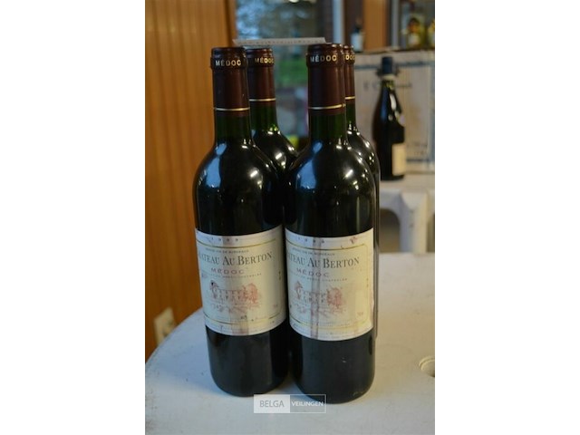 5x 750ml château au berton medoc - afbeelding 1 van  2