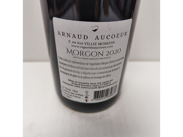 5x 75cl arnaud aucoeur - afbeelding 2 van  2