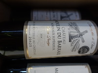 5x 75cl bordeaux supérieur chateau moulin du barrail 2014 - afbeelding 2 van  2
