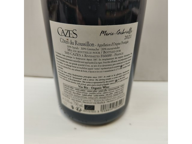 5x 75cl cazes marie-gabrielle - afbeelding 2 van  2