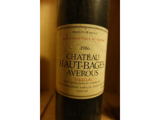 5x 75cl chateau bages averdus 1986 - afbeelding 2 van  3