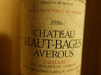 5x 75cl chateau bages averdus 1986 - afbeelding 2 van  3