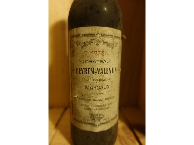 5x 75cl chateau deyrim-valentin 1973 - afbeelding 2 van  3