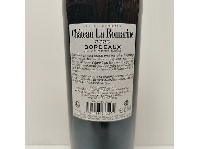 5x 75cl château la romarine - afbeelding 2 van  2
