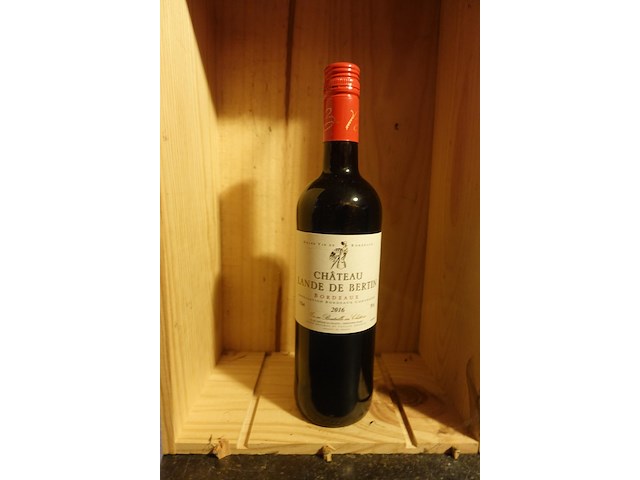 5x 75cl chateau lande de bertin 2016 - afbeelding 1 van  3