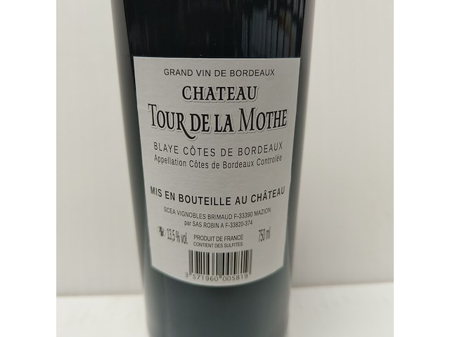 5x 75cl château tour de la mothe - afbeelding 2 van  2