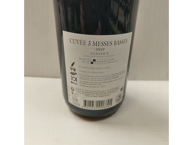 5x 75cl cuvée 3 messes basses - afbeelding 2 van  2
