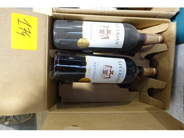 5x 75cl haut-médoc cru bourgeois chateau liversan 2016 - afbeelding 1 van  2