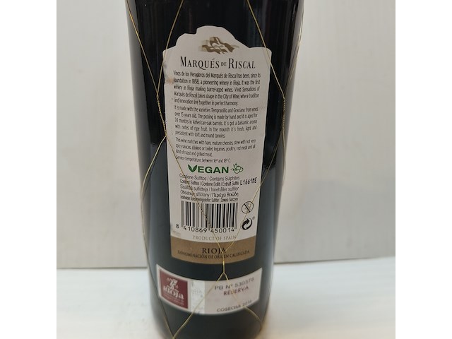 5x 75cl herederos del marqués de riscal - afbeelding 4 van  4