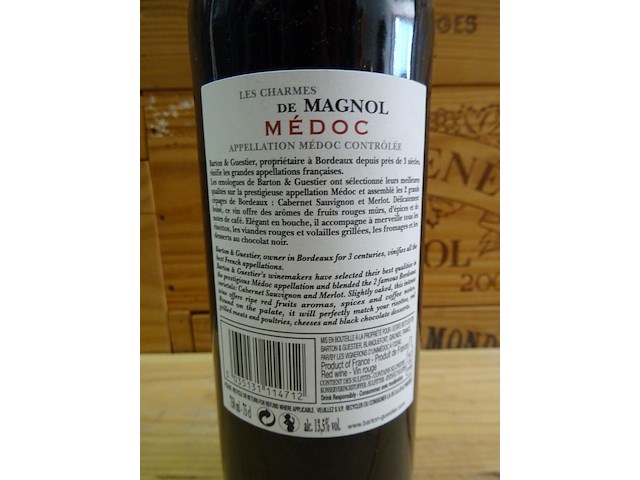 5x 75cl les charles de magnol 2010 - afbeelding 3 van  4