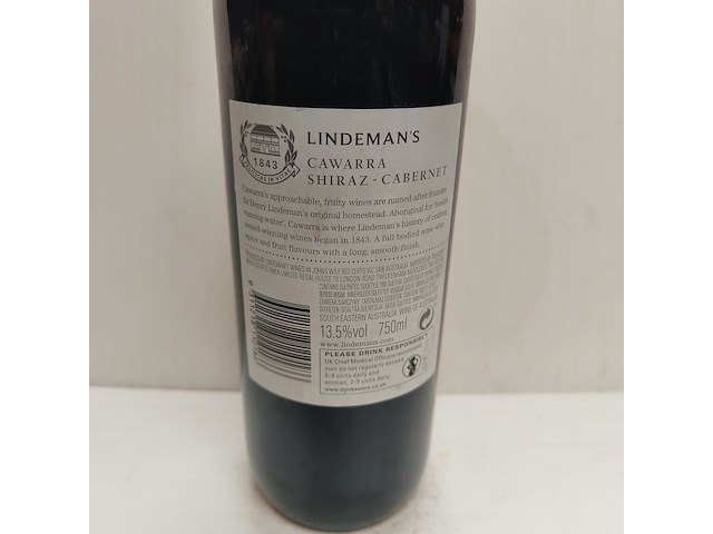 5x 75cl lindeman's cawarra - afbeelding 2 van  2