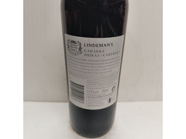 5x 75cl lindeman's cawarra - afbeelding 2 van  2
