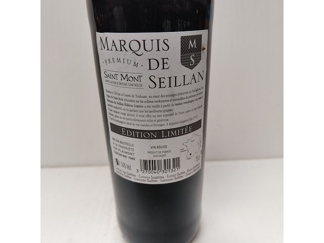5x 75cl marquis de seillan - afbeelding 2 van  2