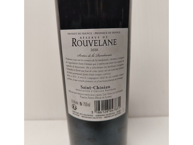 5x 75cl réserve de rouvelane - afbeelding 2 van  2