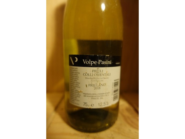 5x 75cl volpe pasini friulano 2018 - afbeelding 3 van  4