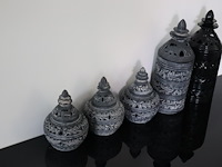5x aardewerk lantaarn - afbeelding 2 van  6